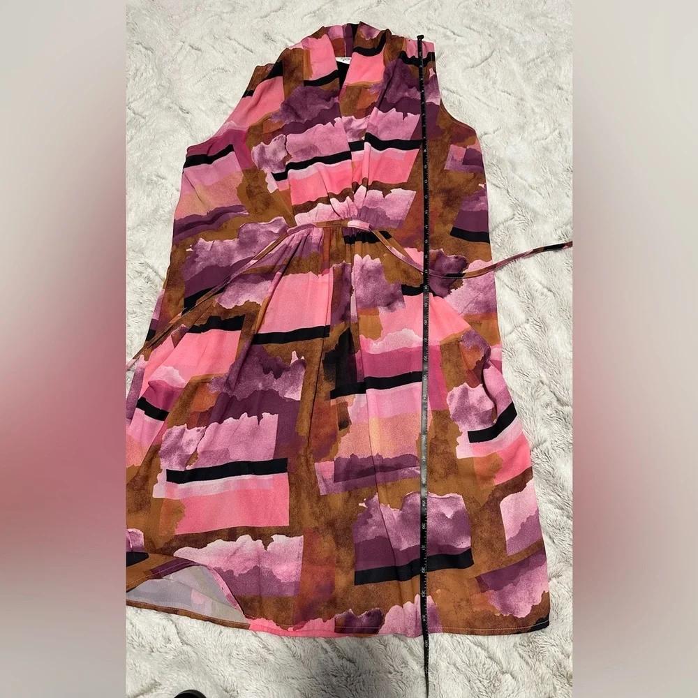 Bar III Pink and Brown Midi Dress - Picture 8 of 10